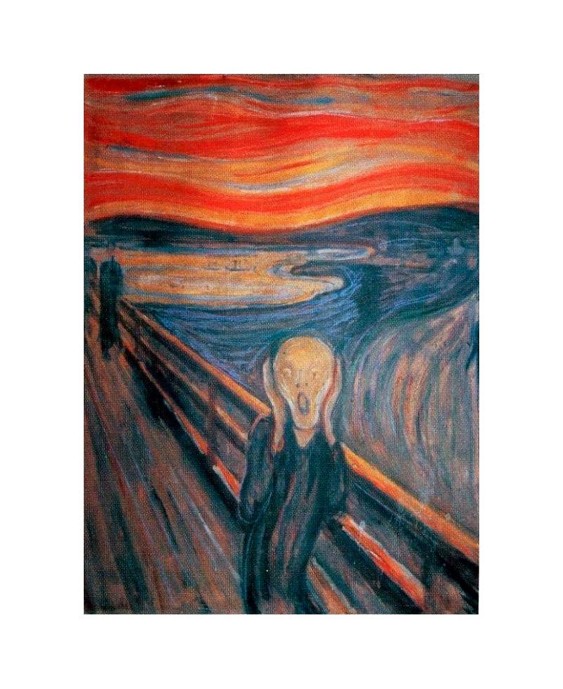 lamina EL GRITO de EDVARD MUNCH
