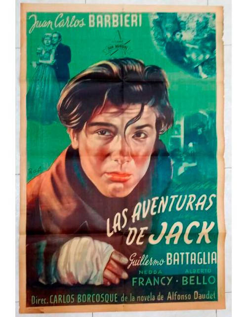 Cartel de cine original. Las aventuras de jack