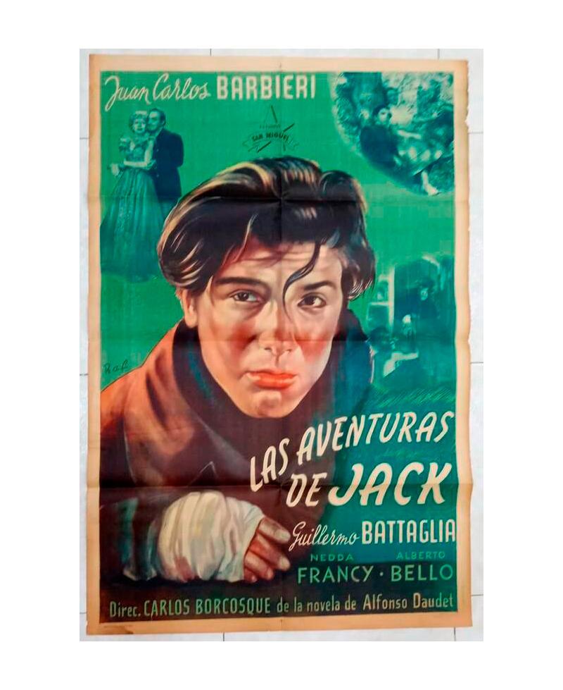 Cartel de cine original. Las aventuras de jack