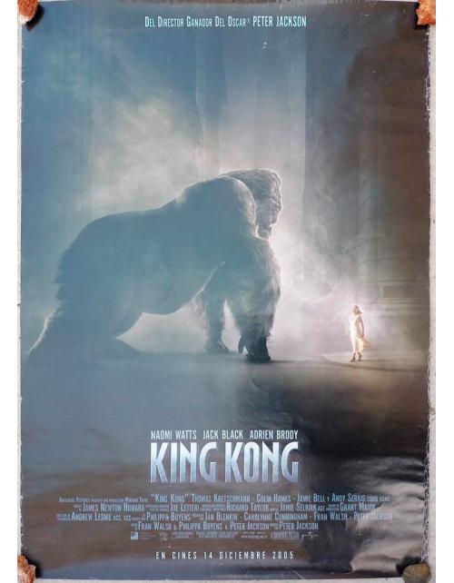 Cartel de Cine Original: King Kong (2005) - Peter Jackson - 70x100 cm