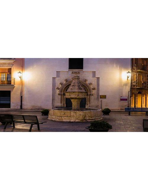 Lámina Panorámica Fuente de los Trinitarios (Xàtiva) - 100x50 cm