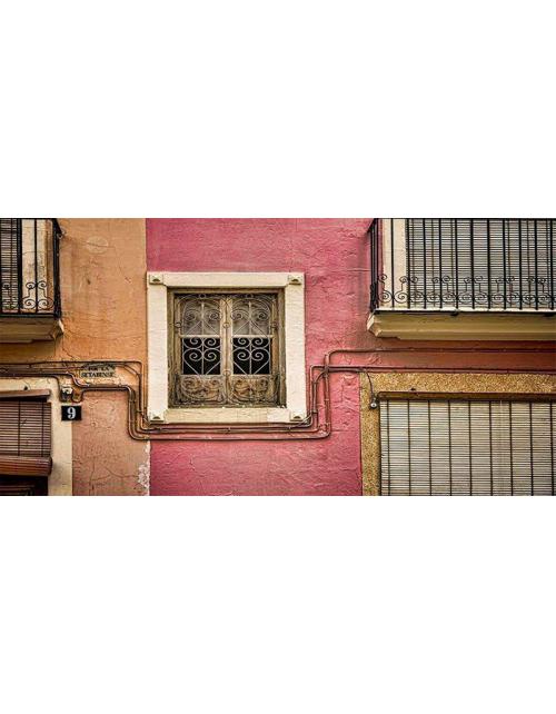 Fotografía Artística Ventanal Antiguo - Fachada Tradicional (50x100 cm)