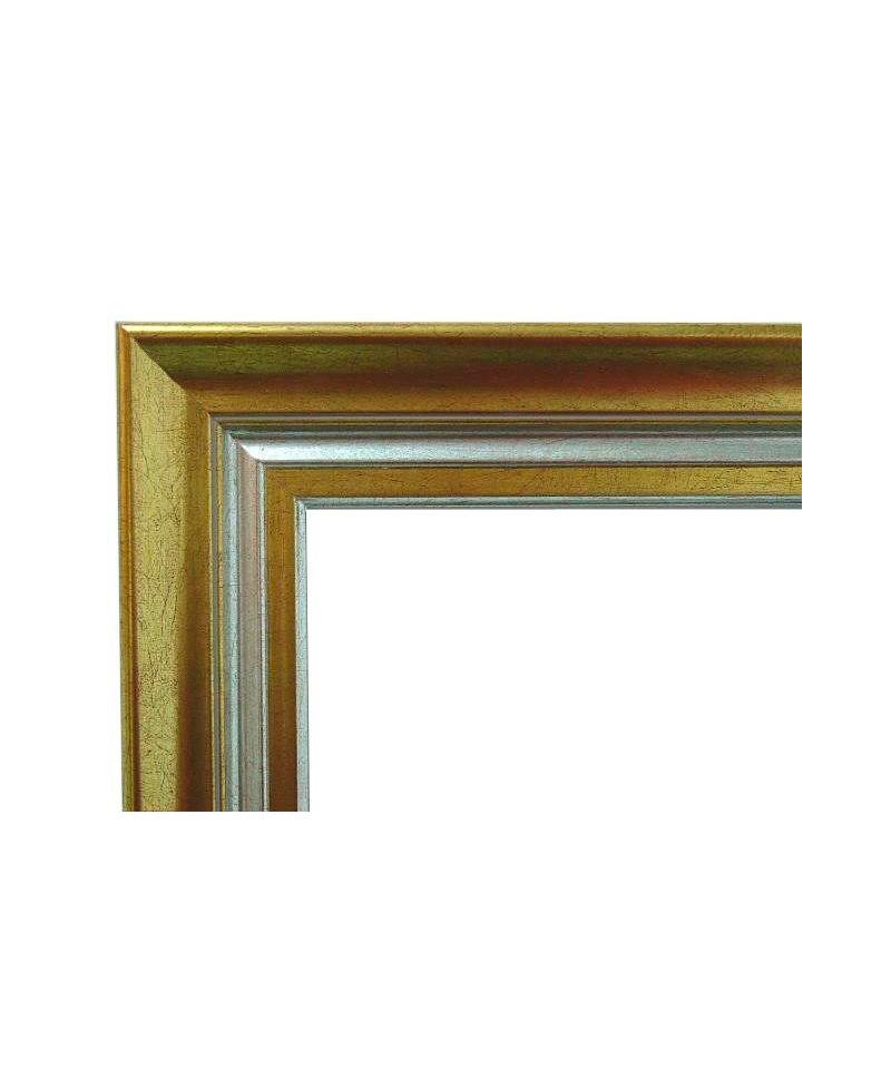 marco a medida dorada y plata