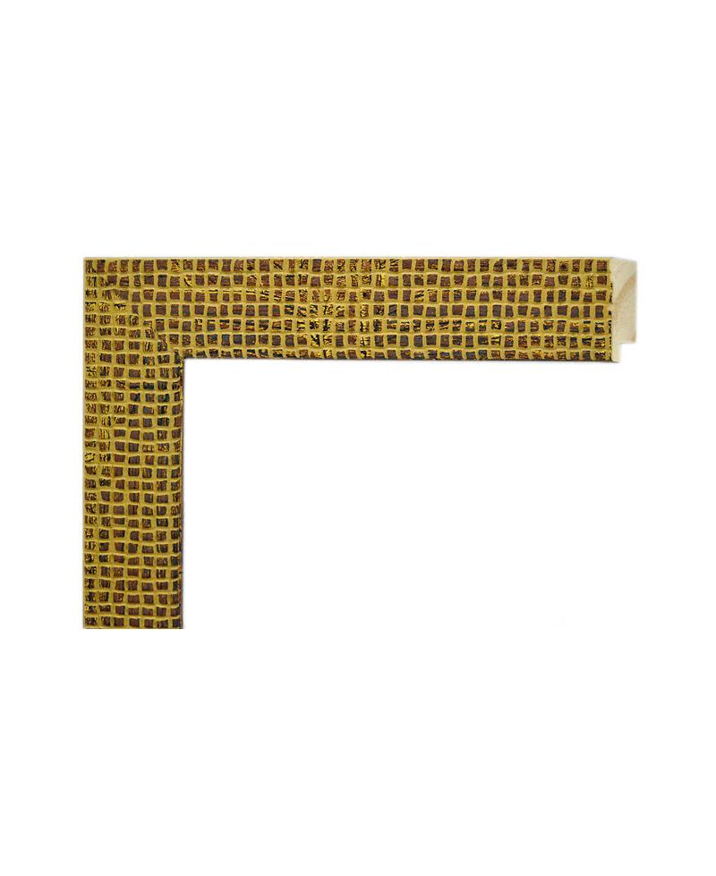 Moldura plana dorada