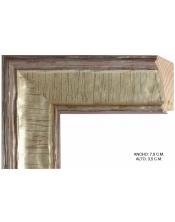 Moldura plata y blanco