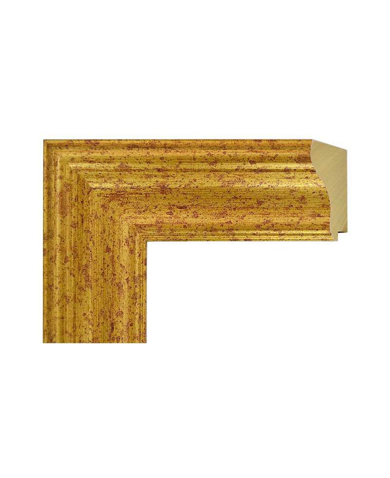 Marco Madera Oro Envejecido Clásico a Medida | Cuadros Azahar