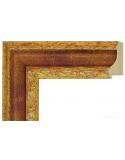Marco a Medida de Madera Acabado Oro Envejecido y Granate Clásico – 7 cm