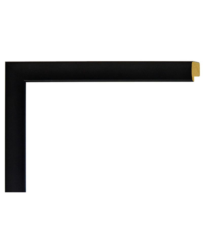 Vista frontal de marco negro liso
