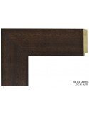 Marco a medida de color nogal lisa ancha