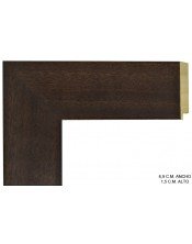 Moldura nogal lisa ancha