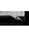 Fotografía Artística "Sombras Urbanas" - Escena Callejera en Blanco y Negro (50x100 cm)
