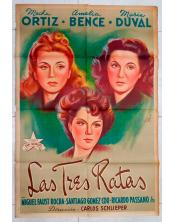 Cartel de cine original- Las tres ratas-