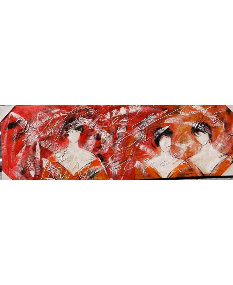 Cuadro pintado tema fiesta