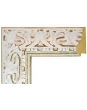 Marco a medida de color blanco grabado