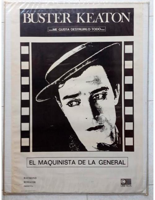 Cartel Original de Cine "El Maquinista de la General" (Reestreno 1972) - Buster Keaton