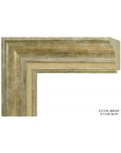 Moldura plata y crema