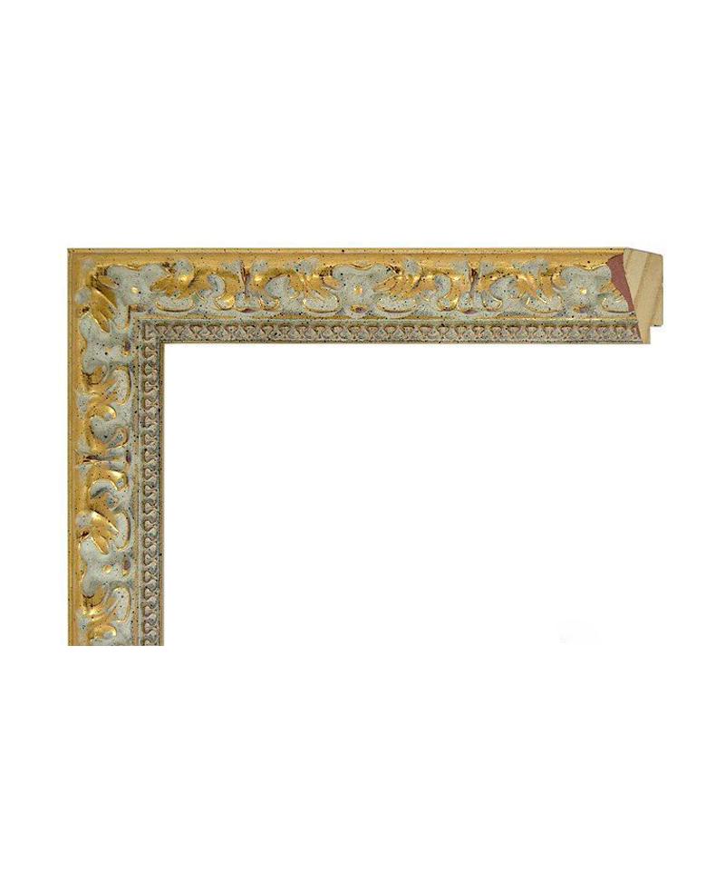 Moldura dorada grbada