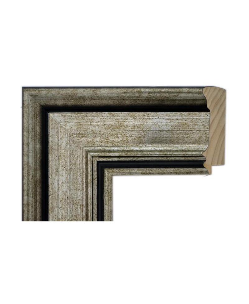 Marco a medida de color plata grande