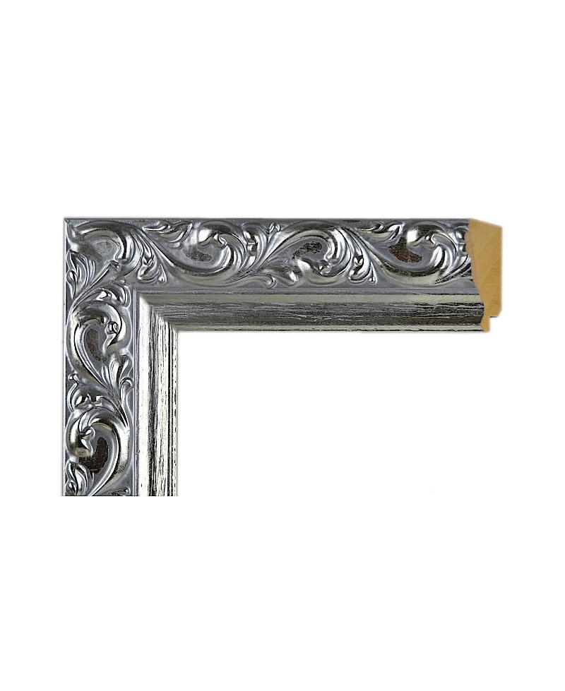 Marco a medida de color plata barroca