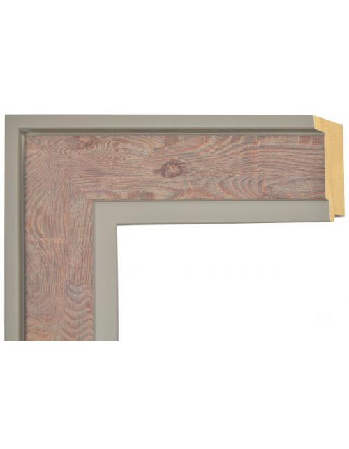 Marco a medida rojizo y verde