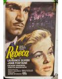 Cartel Original de Cine "Rebeca" (Edición Especial 1986) - Alfred Hitchcock