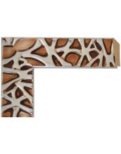 Marco a Medida | Moldura de Madera con Relieve Plata