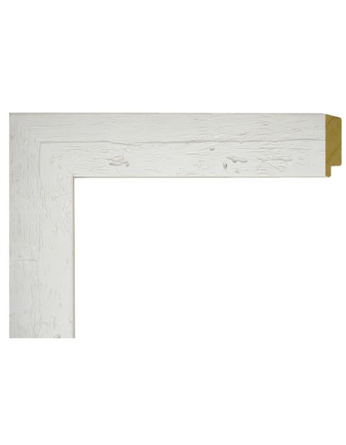 Moldura blanca jaspeada