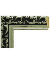 Marco a medida de color plata con relieve