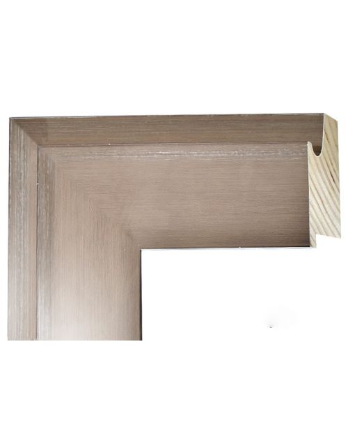 Marco a medida de color plata lisa