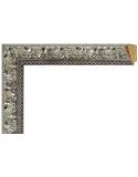 Marco a medida plata grabada