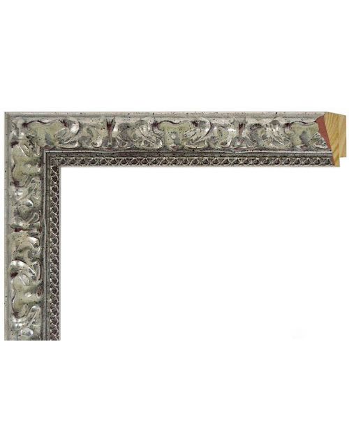 Marco a Medida Plateado Ornamental - Moldura 3,5x2,7 cm