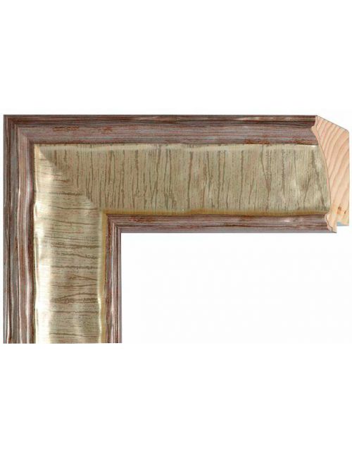 Moldura plata y blanco