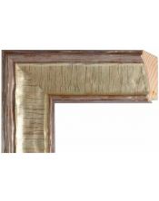 Moldura plata y blanco