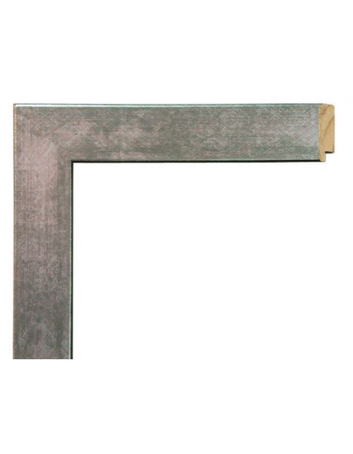 Marco de Madera Plata Grafito - Acabado Texturizado (4 x 1,3 cm)
