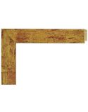 Marco de Madera Oro Viejo - Acabado Envejecido Texturizado (4 x 1,3 cm)