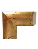 Marco de Madera Gran Formato - Oro Craquelado Envejecido (9,2 x 2,6 cm)
