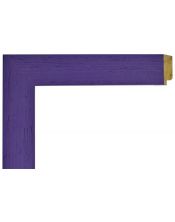 Marco de Madera Violeta Púrpura - Acabado Veteado Texturizado (4 x 1,5 cm)