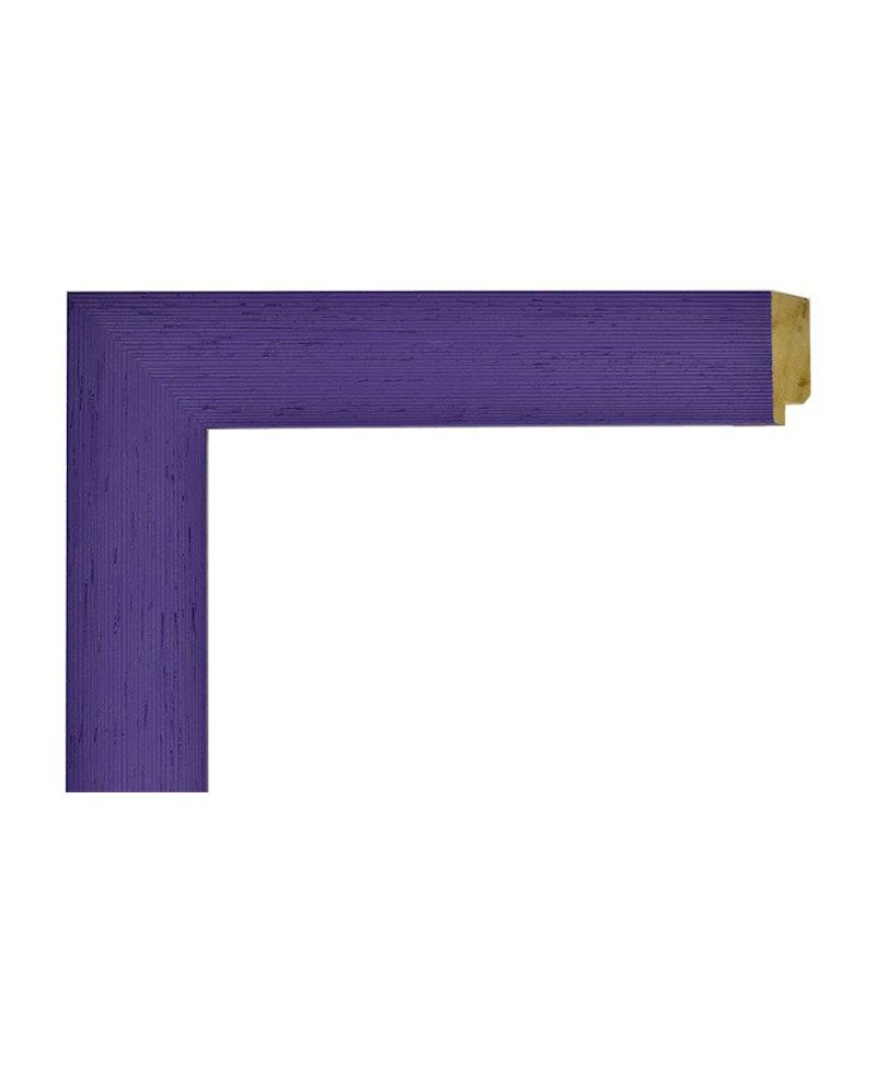 Marco de Madera Violeta Púrpura - Acabado Veteado Texturizado (4 x 1,5 cm)