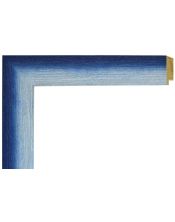 Marco a Medida de Madera Azul Difuminado - Moldura 4x1,3 cm