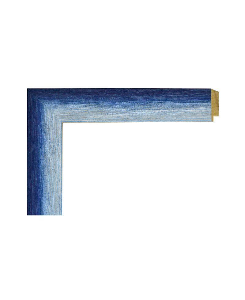 Marco a Medida de Madera Azul Difuminado - Moldura 4x1,3 cm