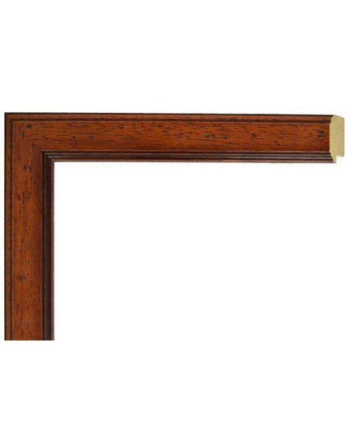 Marco a Medida de Madera Nogal Clásico - Moldura 3,5x1,7 cm