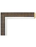 Marco a Medida Mosaico Madera y Blanco - Moldura 4x1,2 cm