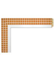 Marco a Medida Mosaico Miel y Blanco - Moldura 4x1,2 cm