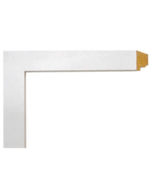 Marco a Medida Lacado Blanco - Perfil Cuadrado Minimalista