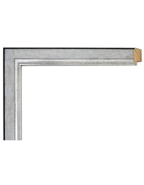 Marco a medida plata estrecha