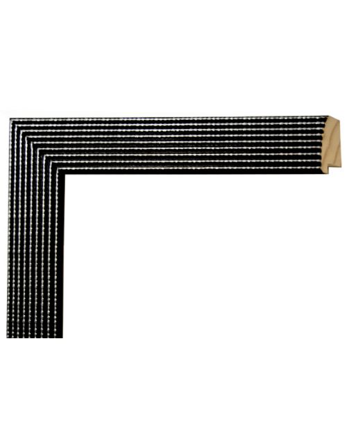 Moldura negra y `plata