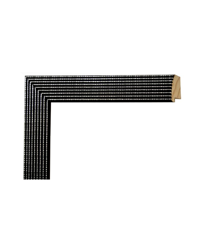 Moldura negra y `plata