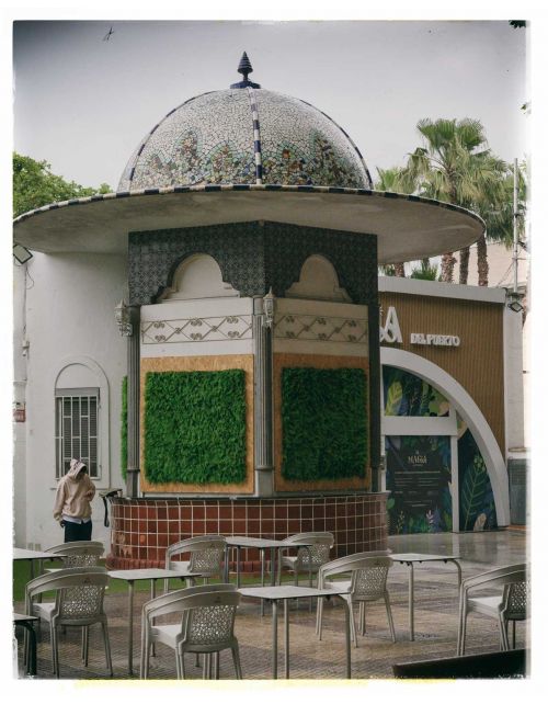 Fotografía Artística Quiosco Modernista - Lámina Decorativa 34x42 cm