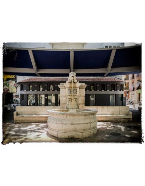 Fotografía Artística Fuente del León en Xàtiva - Lámina Decorativa 34x47 cm