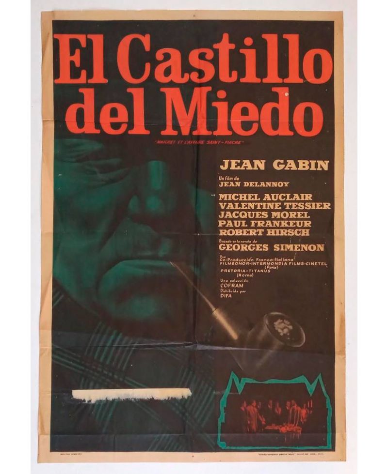 Cartel de Cine Original El Castillo del Miedo (1959)